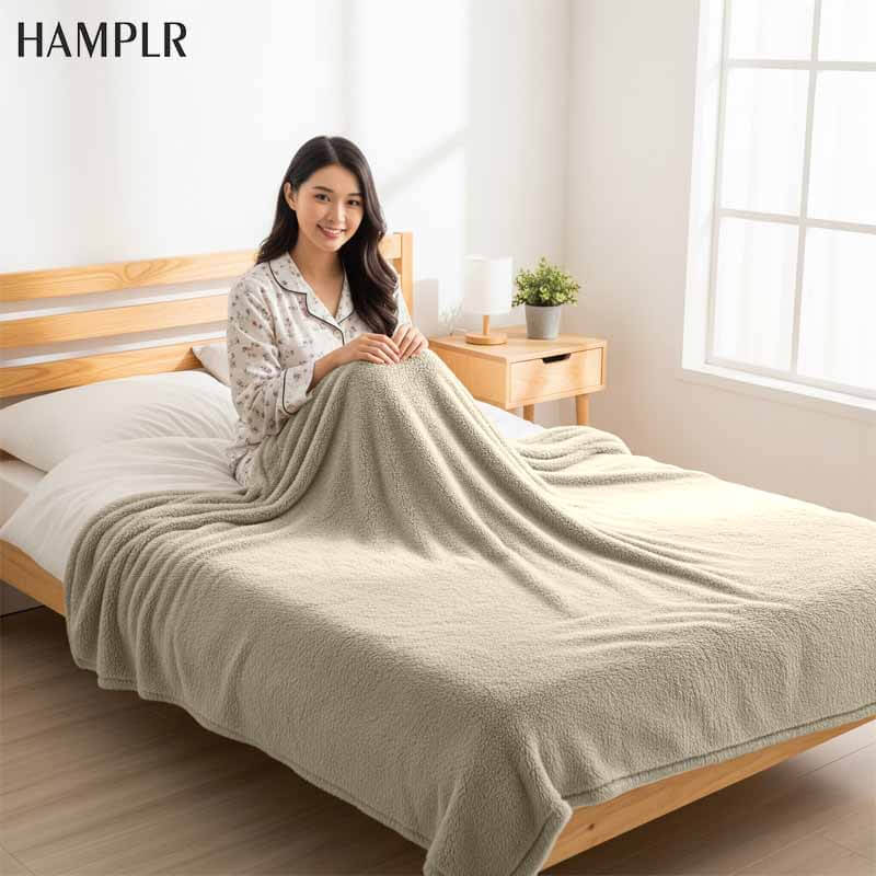 ผ้าห่ม WOMBAT HAMPLR รุ่น SUPER SOFT ขนาด 150X200 ซม. สี SAND BEIGE_1